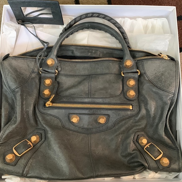 Balenciaga Leather Classic Hardware City Bag Black - Picture 1 of 4